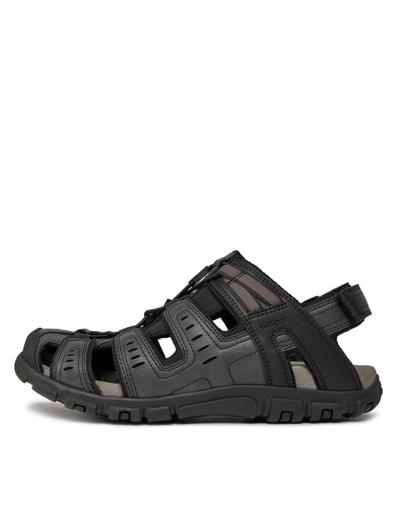 Geox Geox Sandały Uomo Sandal Strada U4524C 000ME C9999 Czarny