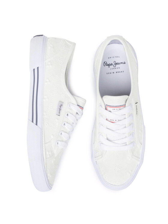 Pepe Jeans Pepe Jeans Tenisky Aberlady Angy-20 PLS30948 Biela