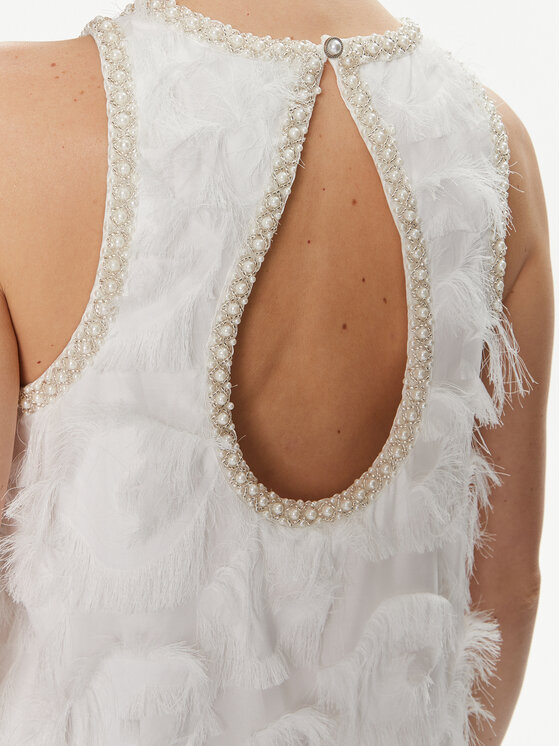 YAS YAS Cocktail obleka Pazy 26028873 Bela Standard Fit