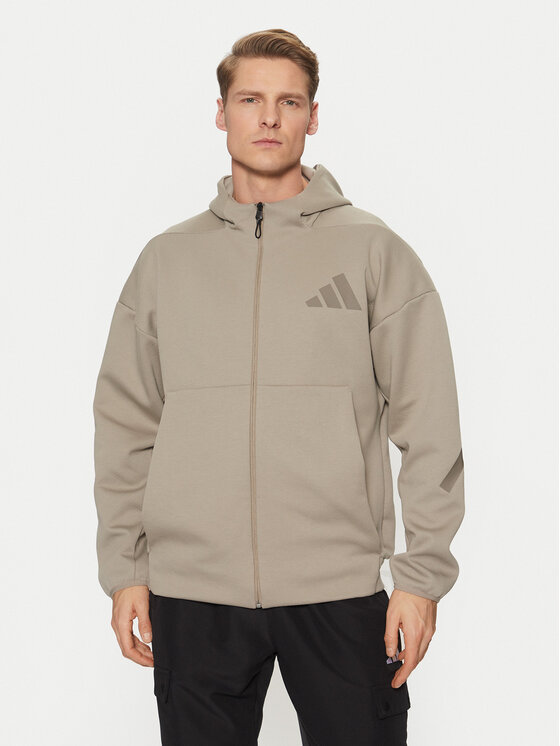 adidas adidas Majica dugih rukava Z.N.E. JC5495 Bež Regular Fit