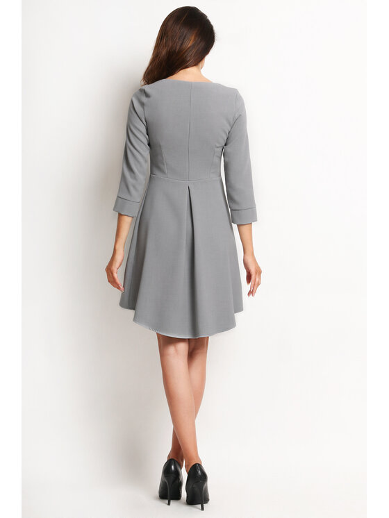 Awama Awama Každodenní šaty A115 Šedá Basic Fit