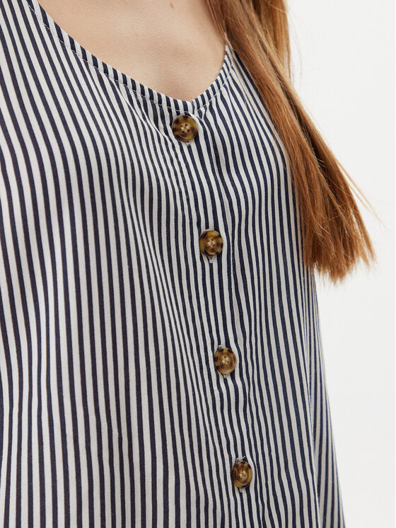 Vero Moda Vero Moda Top Bumpy 10325830 Granatowy Standard Fit