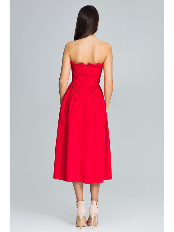 FIGL FIGL Φόρεμα M602 Κόκκινο Regular Fit