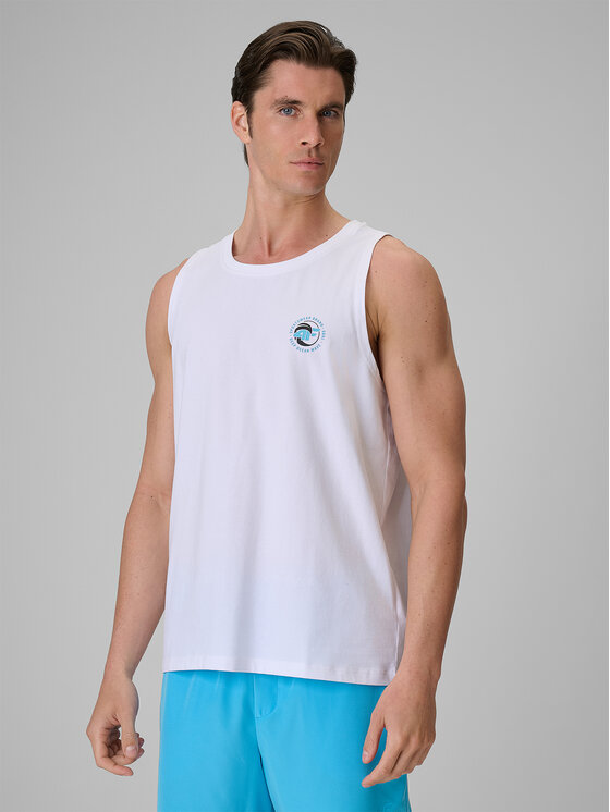 4F 4F Tank top SUMMER CODE Bílá Regular Fit