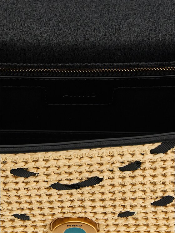 PINKO PINKO Torebka Beige Cowhide Crossbody Beżowy