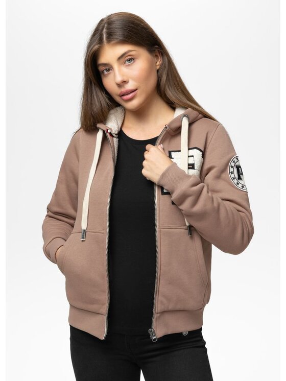 PITBULL PITBULL Bluza RUFFINA PB Brązowy Regular Fit