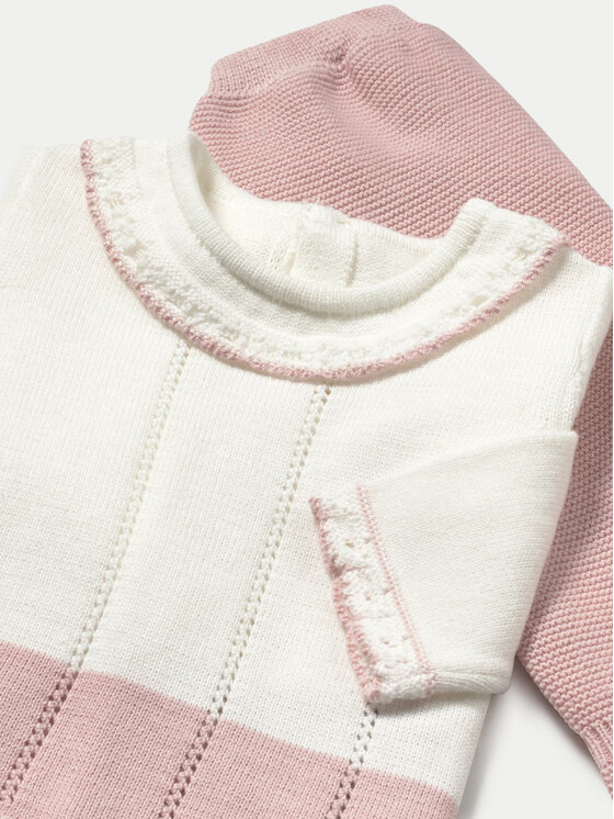 Mayoral Mayoral Completo maglia e ghettine 1587 Rosa Regular Fit