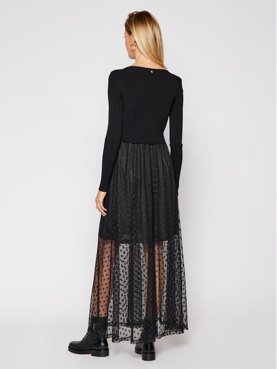 Guess Guess Комплект лятна рокля и пуловер Sadia W0BK63 KA6I0 Черен Regular Fit