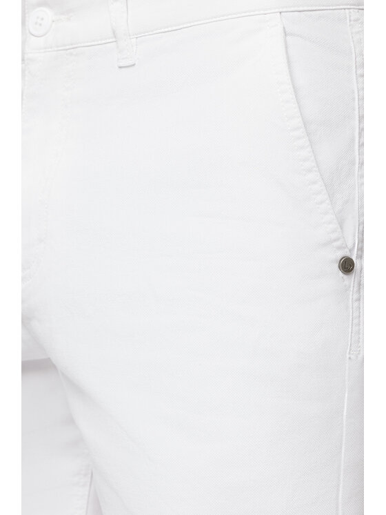 Lancerto Lancerto Szorty materiałowe Ibiza SZO082123000007 Biały Regular Fit