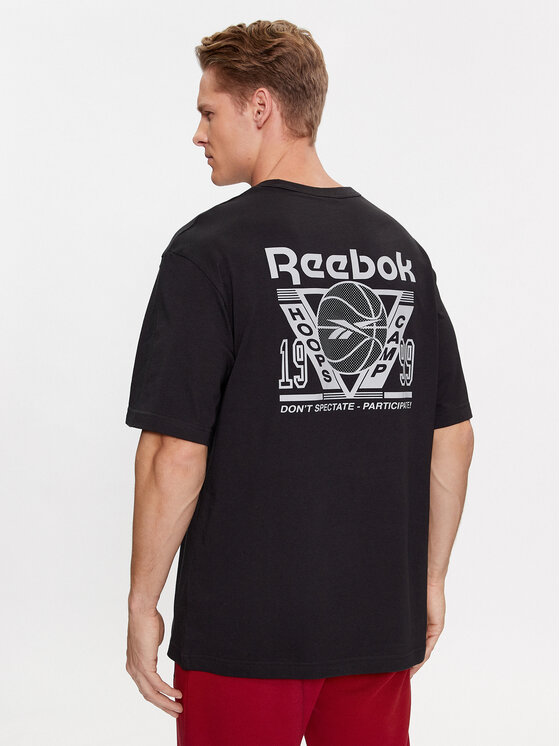 Reebok Reebok T-Shirt Basketball IB2123 Czarny Regular Fit