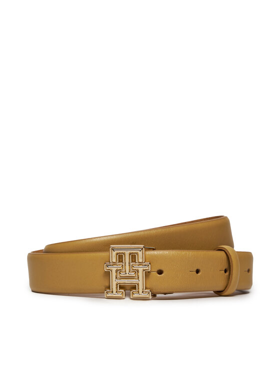 Tommy Hilfiger Dámsky opasok Th Logo Bombe 2.5 AW0AW16028 Hnedá