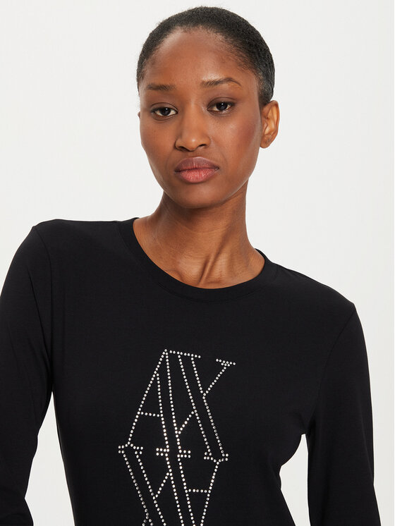 Armani Exchange Armani Exchange Bluse 6DYT05 YJDTZ 1200 Schwarz Regular Fit