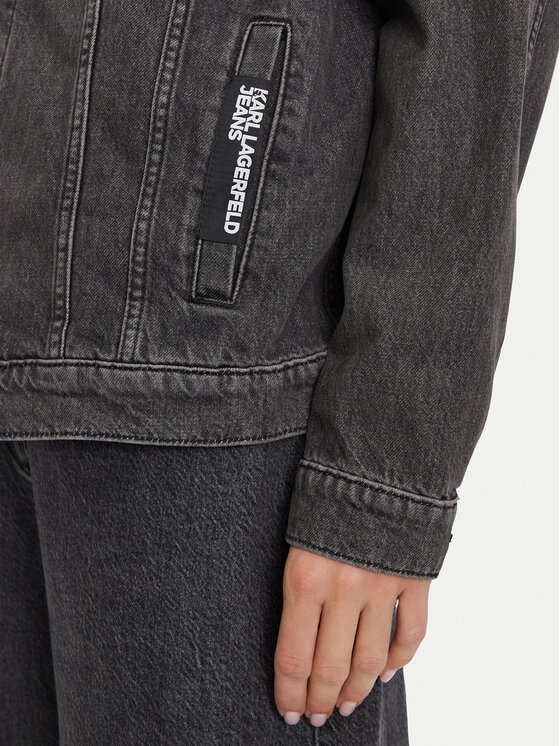Karl Lagerfeld Jeans Karl Lagerfeld Jeans Geacă de blugi 246J1401 Gri Relaxed Fit