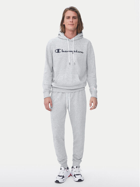 Champion Champion Суитшърт Script Logo 217142 Сив Comfort Fit