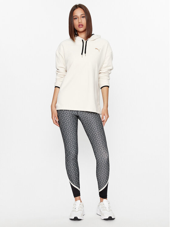 Puma Puma Felpa di pile Logo Love 523913 Écru Regular Fit