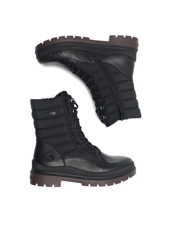 Remonte Remonte Schnürstiefeletten D0C76-01 Schwarz
