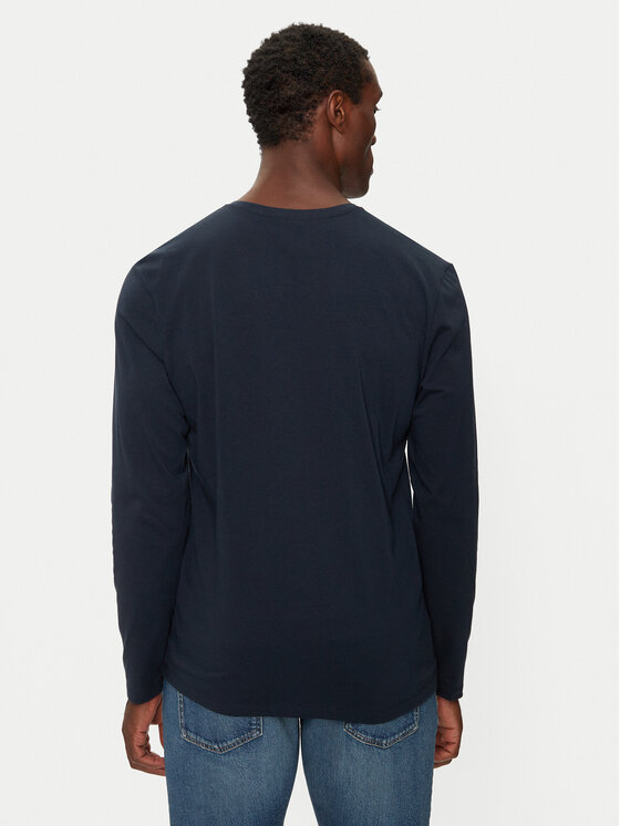 BOSS Boss Pikkade varrukatega T-särk Mix&Match 50515390 Tumesinine Regular Fit
