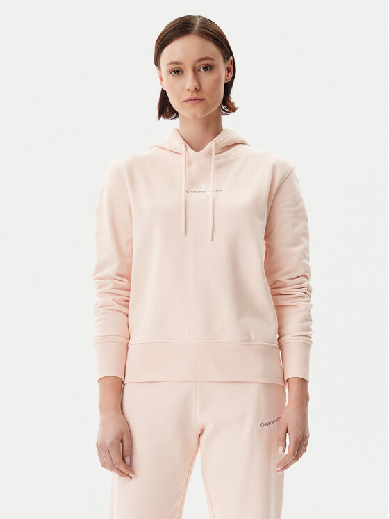 Calvin Klein Jeans Calvin Klein Jeans Pulóver Monologo J20J225358 Rózsaszín Regular Fit