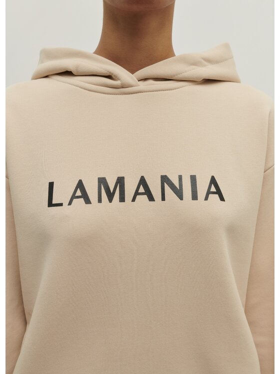 La Mania La Mania Mikina EVERY 3 Béžová Classic Fit