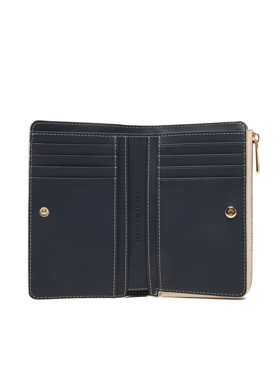 Tommy Hilfiger Tommy Hilfiger Portfel Th Icon Bifold Wallet Monoplay AW0AW18594 Beżowy