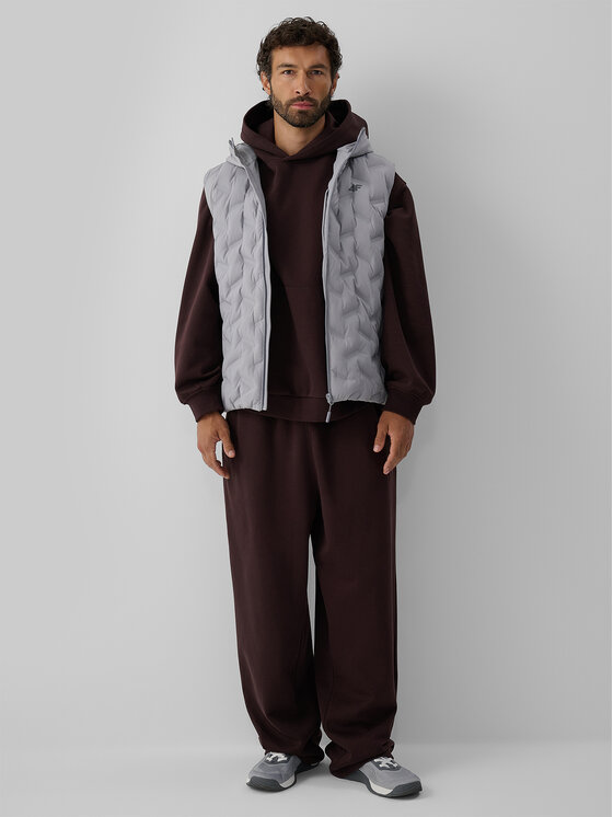 4F 4F Kamizelka URBAN COMMUTER Szary Regular Fit