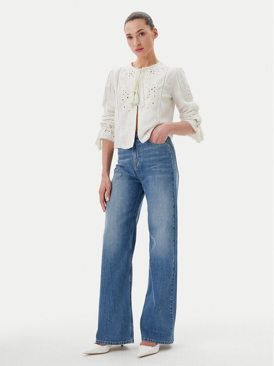 TWINSET TWINSET Μπλουζάκι 241TT2010 Λευκό Regular Fit