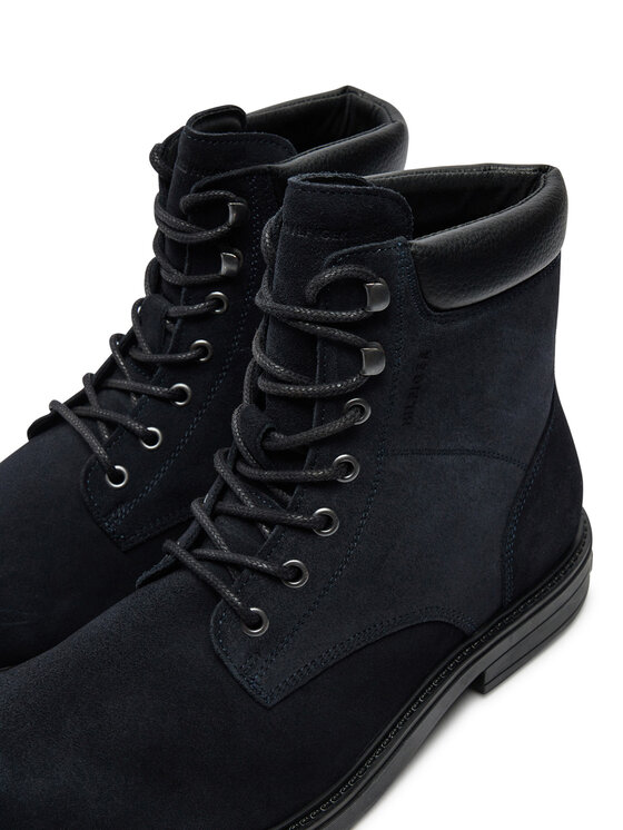 Tommy Hilfiger Tommy Hilfiger Cizme Outdoor Suede FM0FM05193 Bleumarin