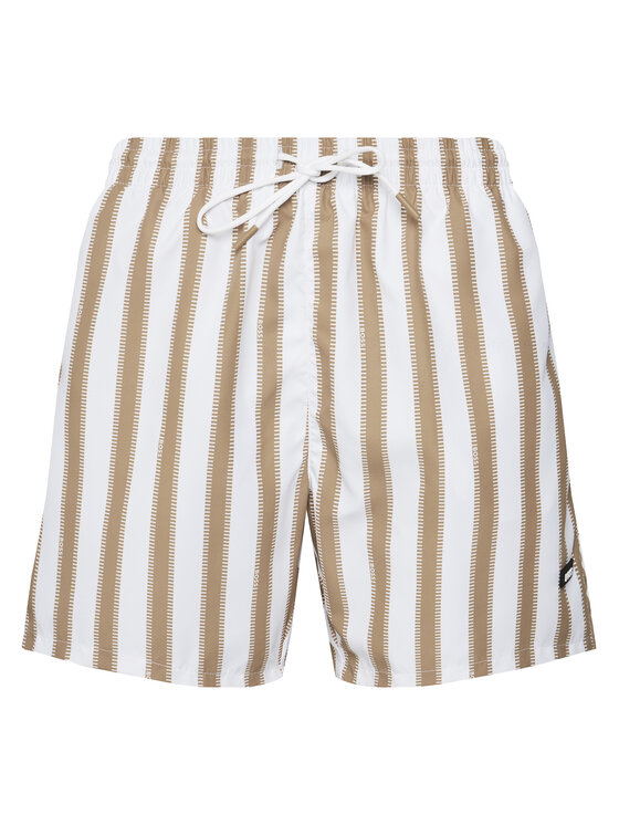 BOSS BOSS Pantaloni scurți pentru înot Piranha 50508844 Bej Regular Fit