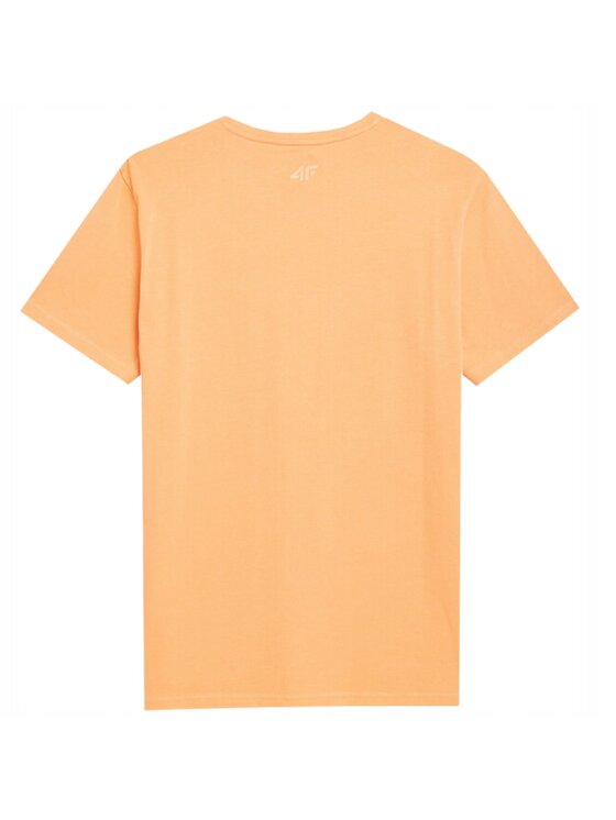 4F 4F T-Shirt 4FSS23TTSHM364 Pomarańczowy Comfortable Fit