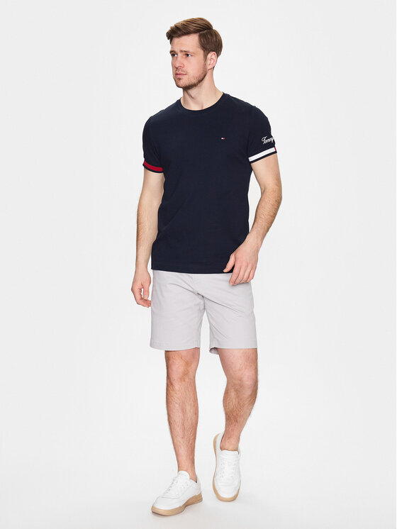 Tommy Hilfiger Tommy Hilfiger Bavlnené šortky Brooklyn 1985 MW0MW23563 Sivá Regular Fit