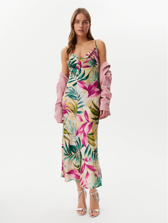 Guess Guess Každodenní šaty W5GK85 WH9C2 Zelená Regular Fit