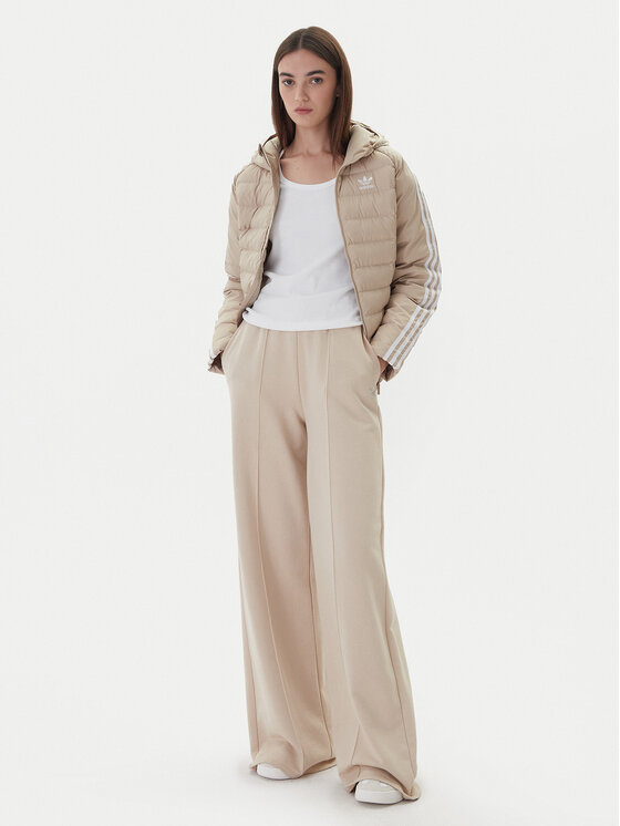 adidas adidas Демісезонна куртка adicolor JX2940 Бежевий Slim Fit