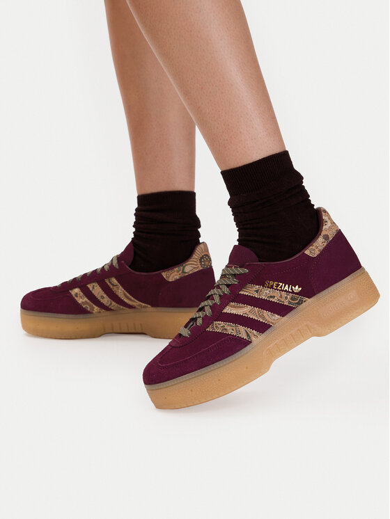 adidas adidas Sneakersy Handball Spezial Bold KH9812 Bordowy