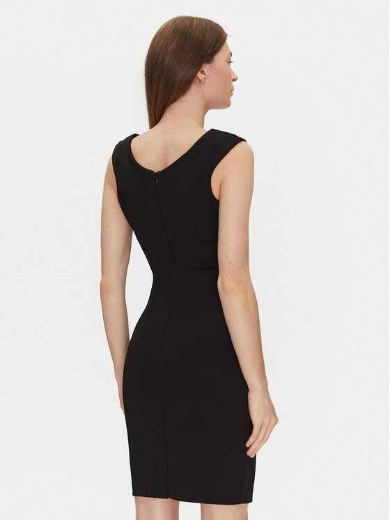 Rinascimento Rinascimento Kokteiļkleita CFC0122540003 Melns Regular Fit