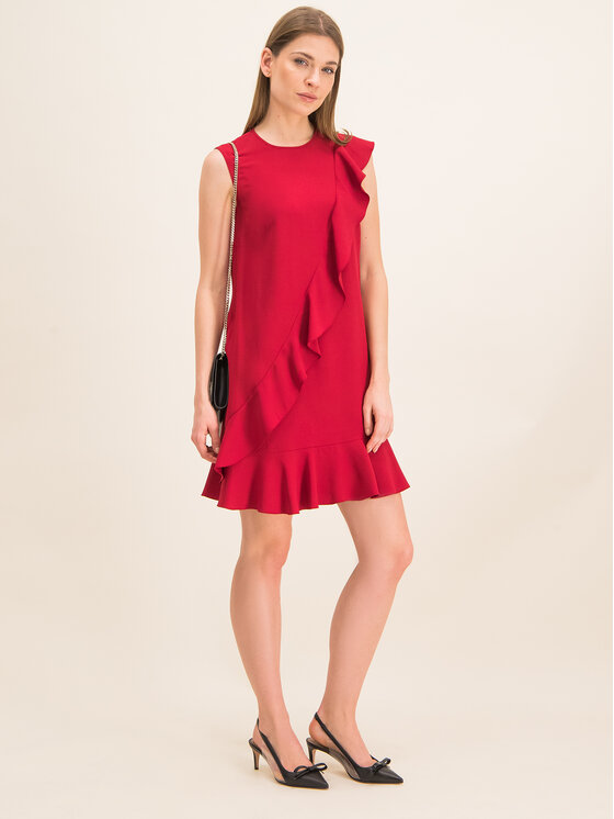 Red Valentino Red Valentino Kokteilinė suknelė TR3VAL10 Bordinė Regular Fit