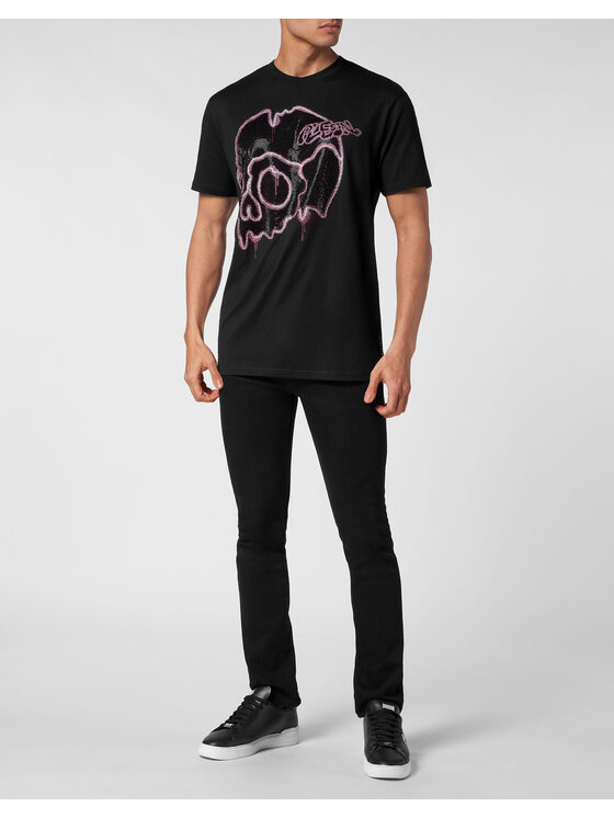 PHILIPP PLEIN PHILIPP PLEIN T-Shirt 9657 Czarny Regular Fit