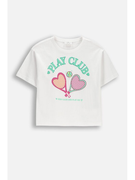 Coccodrillo Coccodrillo T-Shirt WC6143202JGK-001 Biały Regular Fit