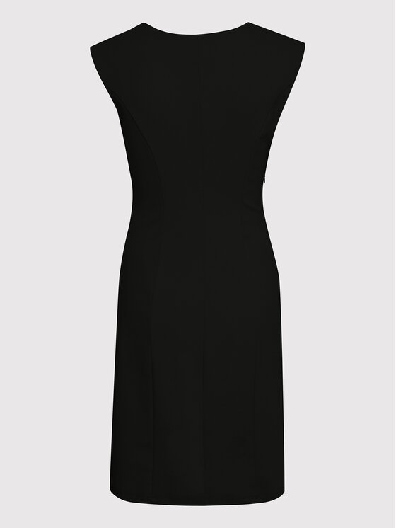 Kaffe Kaffe Koktejlové šaty India 501002 Černá Slim Fit