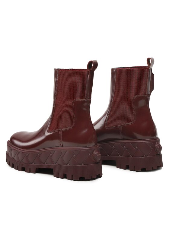 Kurt Geiger Kurt Geiger Botki London Chelsea 9353754109 Bordowy