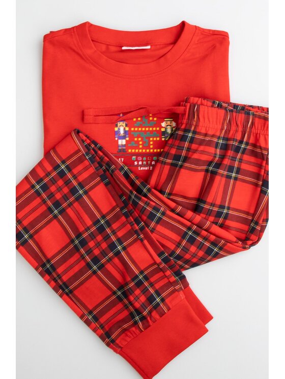 Coccodrillo Coccodrillo Pyžamo ZC6448103MER-009 Červená Regular Fit