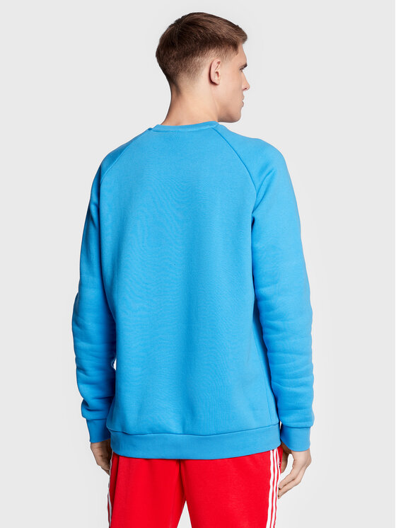 Felpa adicolor Essentials Trefoil HJ7992 Blu