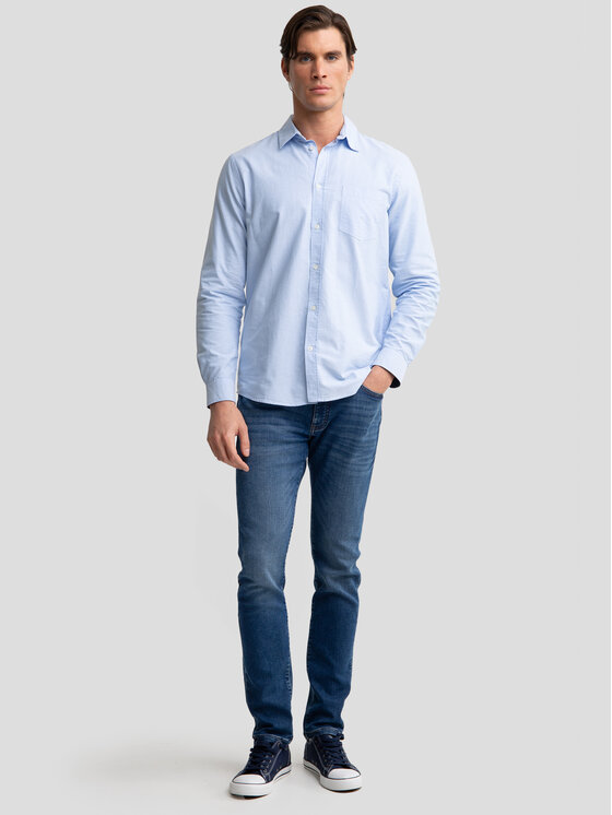 BIG STAR BIG STAR Koszula TRIXI Niebieski Basic Fit
