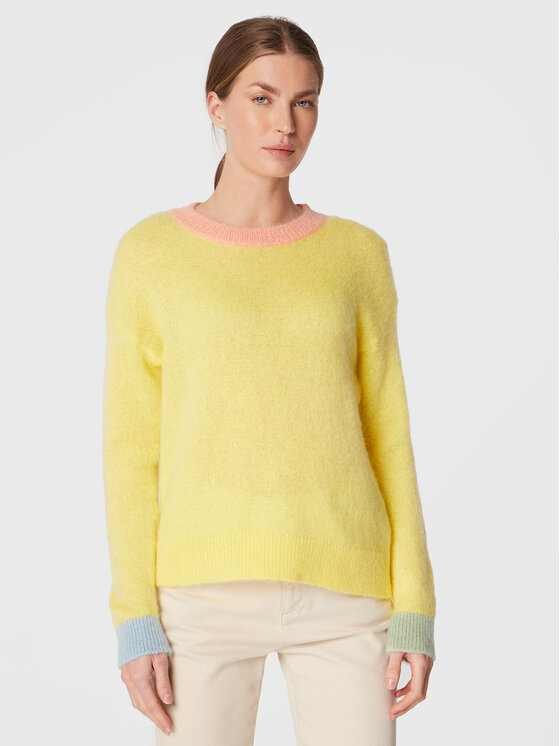 United Colors Of Benetton Pulover 1042E102Z Rumena Regular Fit