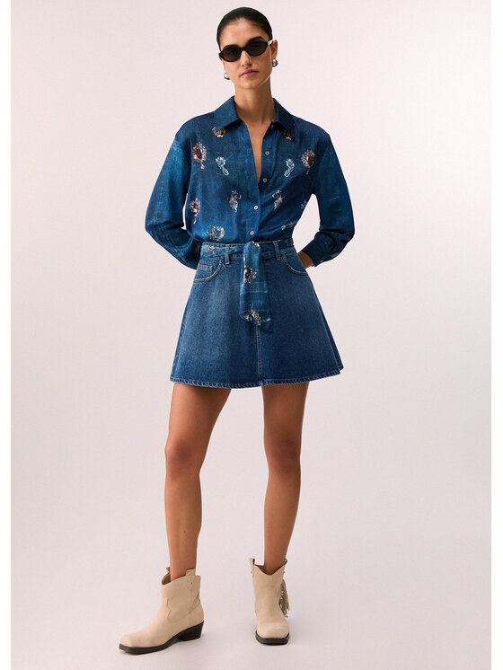 Liu Jo Liu Jo Minigonna UA6252D024478892 Azzurro chiaro Regular Fit