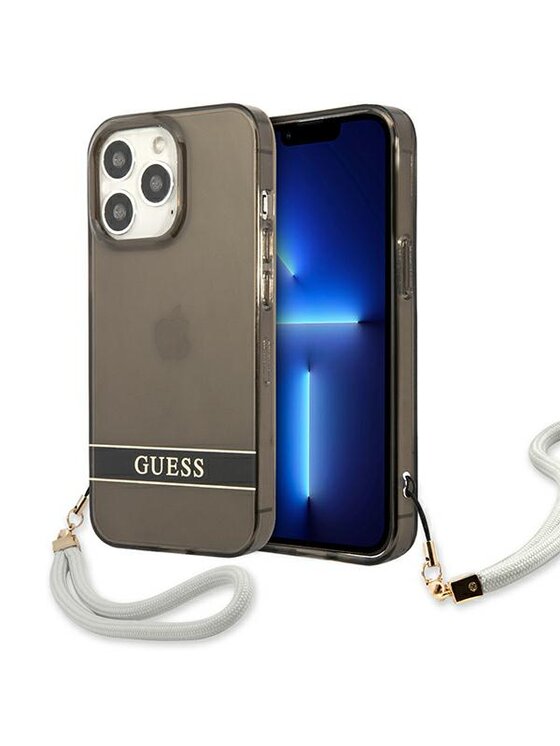 Etui na telefon Guess, Czarne, iPhone 13 Pro