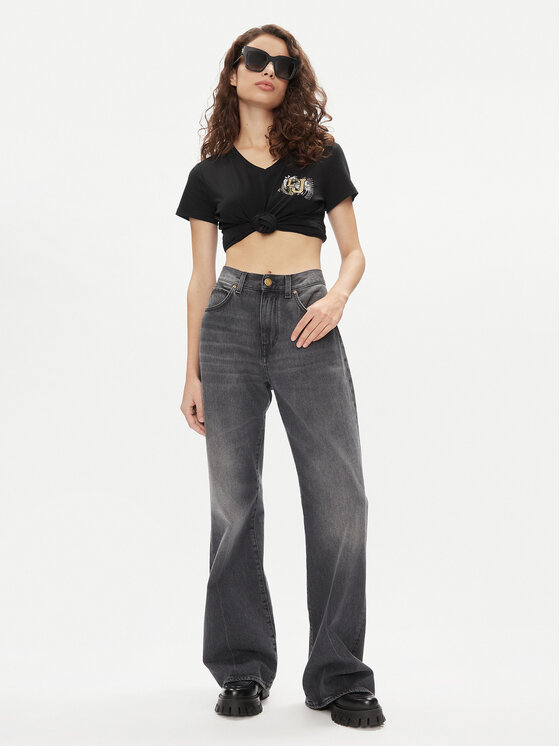 Liu Jo Liu Jo T-särk TA4203 JS003 Must Regular Fit