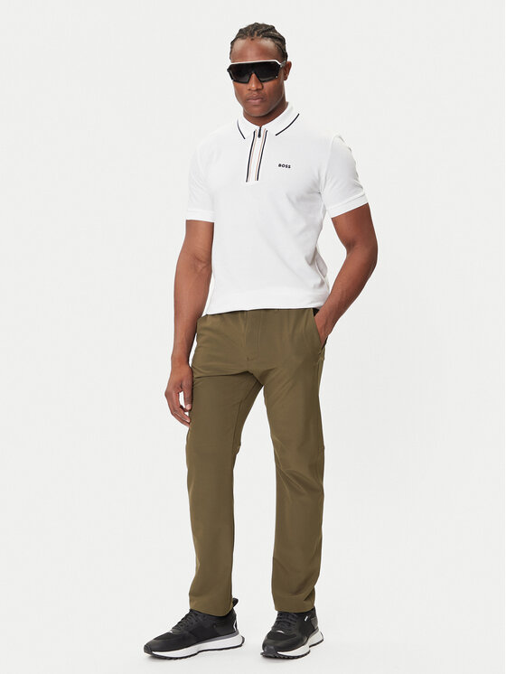 BOSS BOSS Pantaloni din material T_Commuter 50534303 Verde Slim Fit