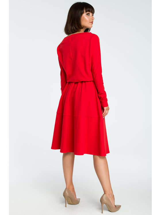 BeWear BeWear Vestito da giorno B087 Rosso Regular Fit
