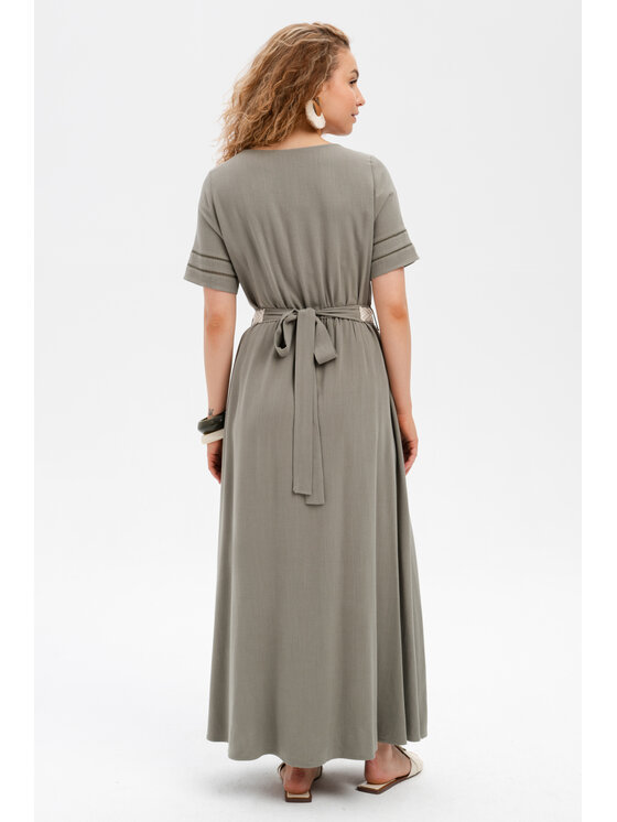 blue shadow blue shadow Sukienka codzienna Fajana Khaki Regular Fit