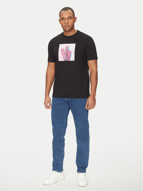 BOSS BOSS T-särk Te_Mextour 50535079 Must Regular Fit